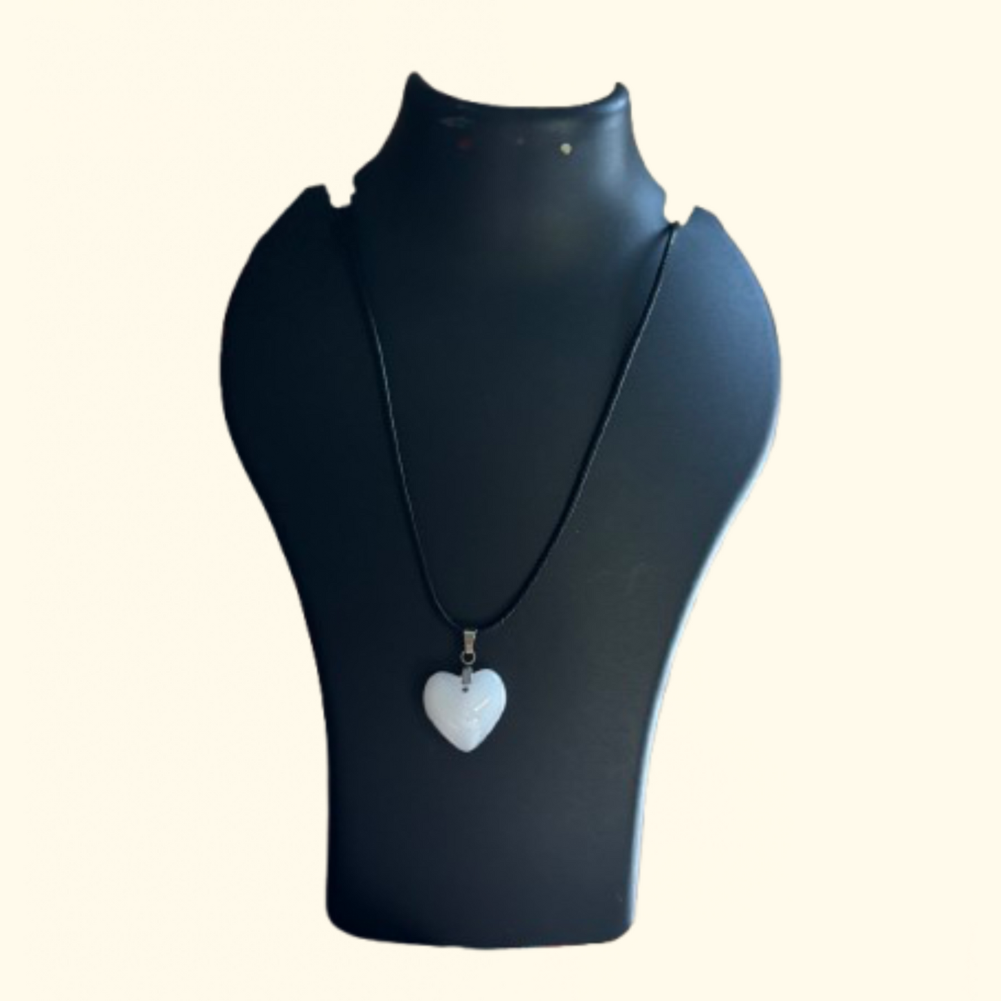 Glass heart necklace