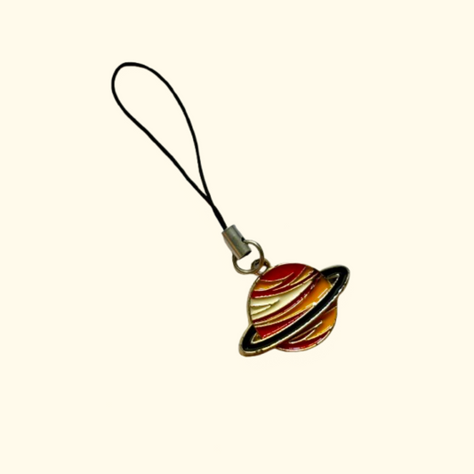 Saturn phone charm